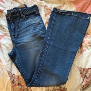 NWOT Hi-rise slim flare AEO jeans